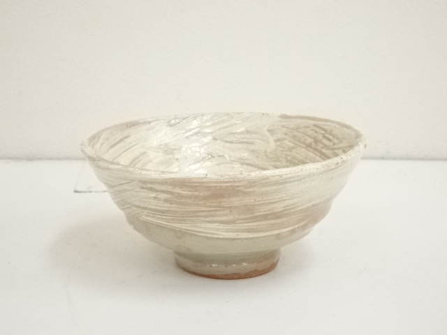 JAPANESE TEA CEREMONY / TEA BOWL CHAWAN / BRUSH MARK